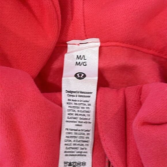 Lululemon Scuba Oversized Half-Zip Hoodie Glaze Pink NWT Size M/L - Picture 8 of 8
